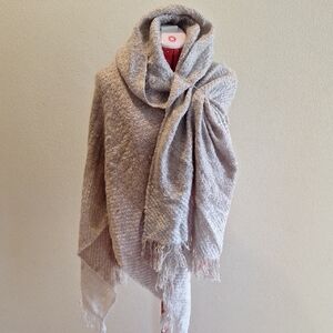 Maurices Beige Knit Wrap O/S